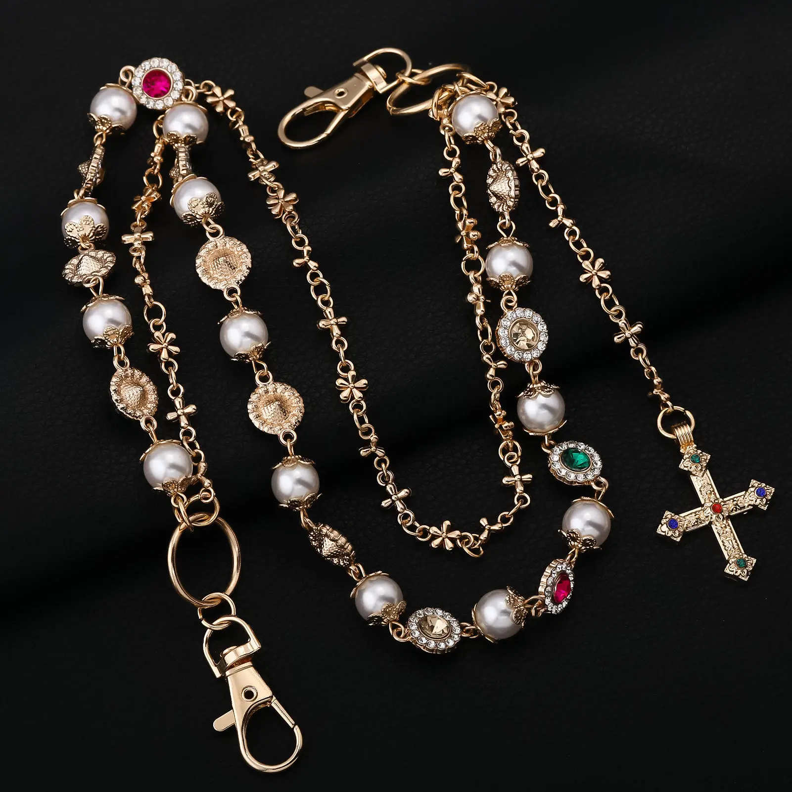 Pearl Cross   Gold