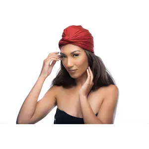 Paprika Luxe Ribbed Twisted Turban