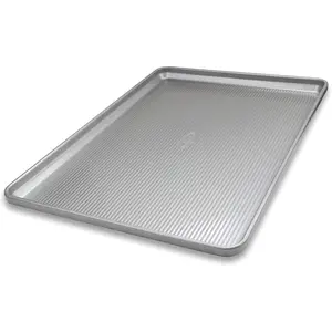 Bakeware heavy duty extra large sheet pan warp resistant nonstick baking pan aluminized steel
