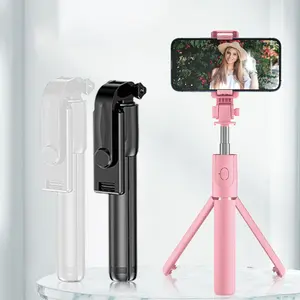Portable Foldable Selfie Stick Tripod 2-In-1 Bluetooth-compatible Remote Extensible Stand Tripod Standing Photo Phone Photography Live Streaming Video Recording