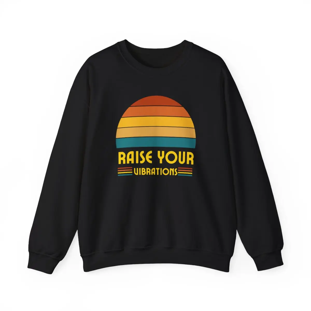 Raise Your Vibrations Sweater, Manifestation, Spiritual Sweater, Motivational Sweater, Inspirational, Lightworker, Starseed, Good Karma, Rehab, Energy Aura, Unisex Heavy Blend™ Crewneck Sweatshirt