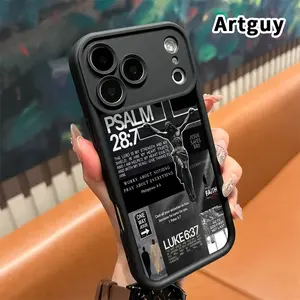 Phone Case for iPhone 17 Pro Max 16 Plus 15 14 13 12 11 Air E God's Plan Drop Protection Shockproof Soft Silicone smartphone Cover