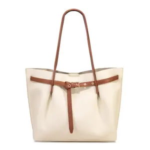 Montana West Tote Bag for Women Designer Purses and Handbags with Belted Detailing