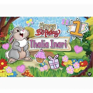 Personalized Party Banner Rabbit Bambi