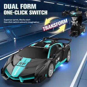 LUMIKIDZ Spider RC Car Transform Robot, 2.4GHz Remote Control Spider Cars for Kids, 1:18 Scale Robot Toy Car W/One-Key Transformation, 360° Rotation, Auto Mode, Rechargeable Battery, Robot for Man Boys