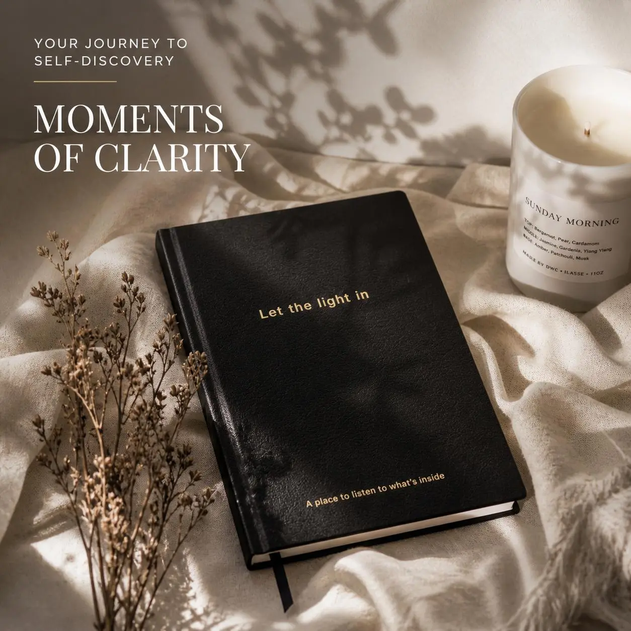 Let the Light In Journal - Guided Daily Journal With 237 Undated Prompts for Self-Awareness, Healing, Self Love, Relationships, Personal Growth & Goals - Wellness, Mindfulness, and Self Discovery Journal - Self Care Gift for Women and Men