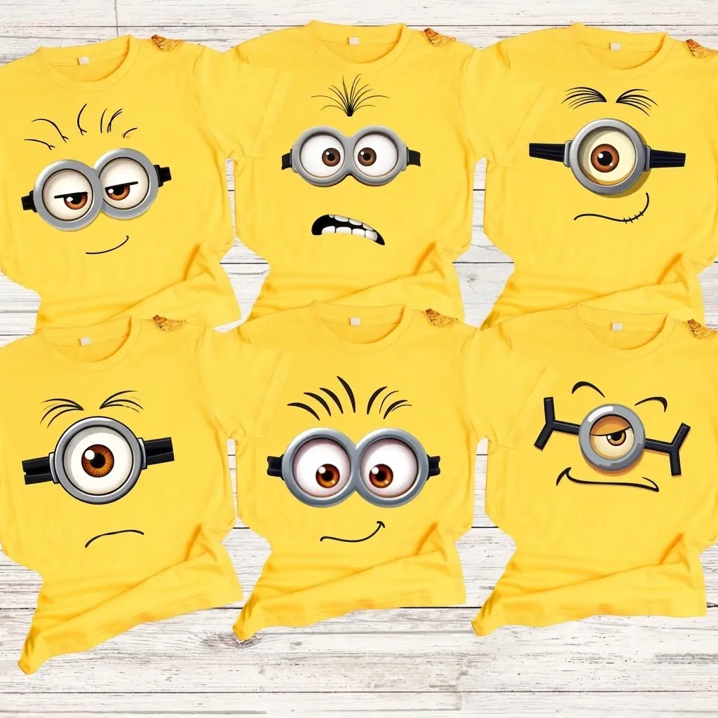 [FREESHIP] Unisex Minions Family Team Group Shirt, Family T-Shirts, Funny Teams Shirts, Minions T-Shirt, Funny Halloween T Shirt, Couple T-Shirt, Casual Cotton Fit, Soft Comfortable Short Sleeve, Unisex & Adult