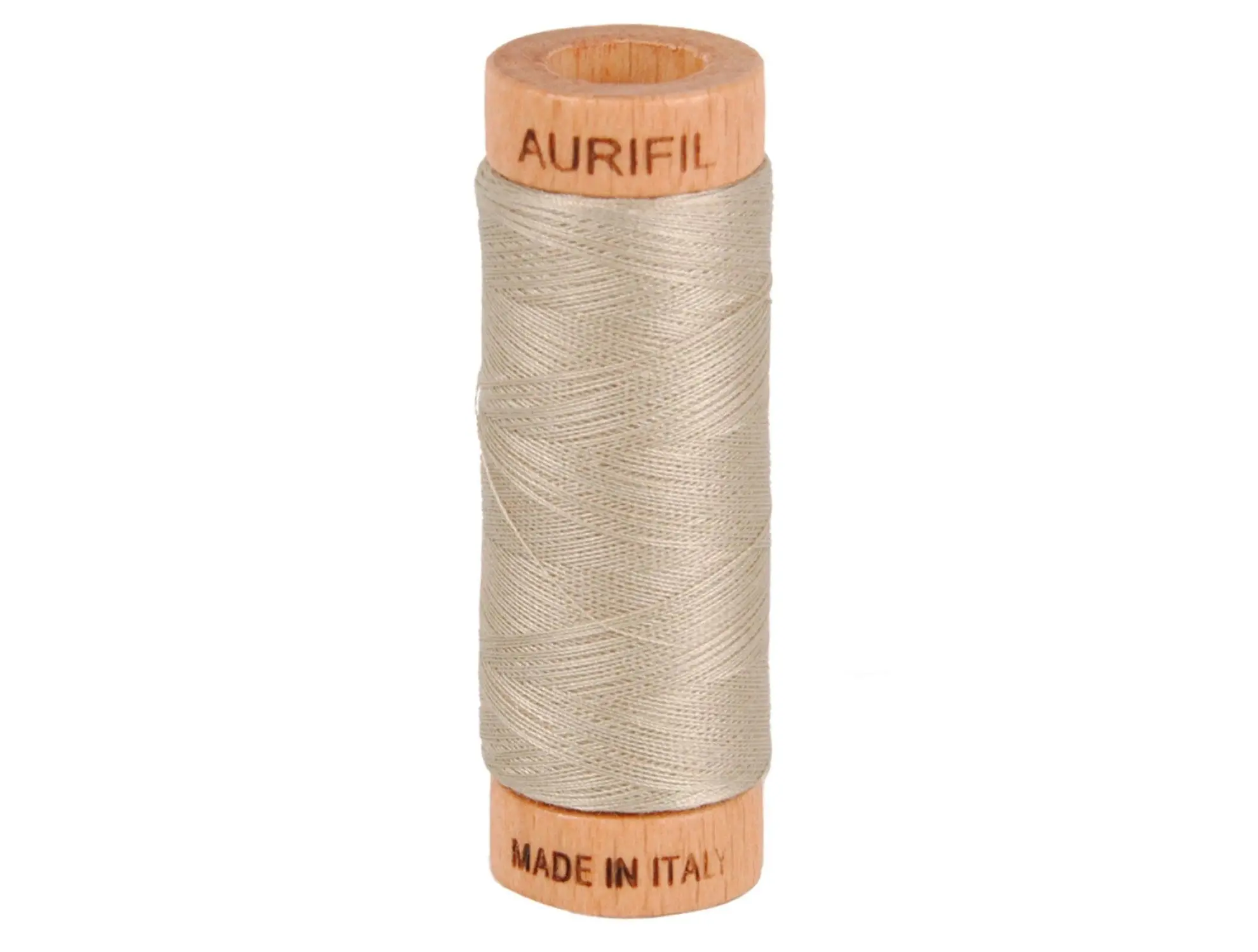 Aurifil 80wt 2-Ply Cotton Thread | Rope Beige (#5011) | 300 yds