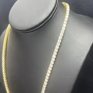Masonite Silver Tennis Chain, 925 Jewelry Accessory Necklace moissanite chains