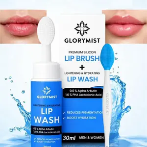 Lip Wash + Silicon Lip Brush Reduce Pigmentation Boost Hydration and Brightening lips