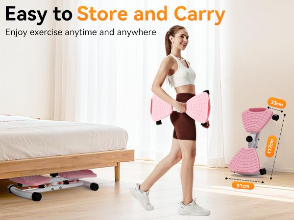 Waist Twister Machine Exercise,Ab Workout Equipment With 300lbs,Waist & Abdomen Muscle Home Exercise Equipment,Adjustable Silent Ab Twisting Board for Women Man