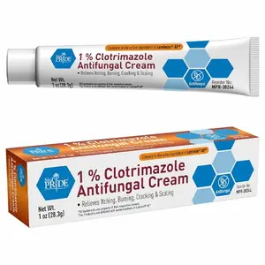 [Heiß 2026!!!] MED PRIDE 1% Clotrimazole Antifungal Cream 1oz- Fungus Skin Care Treatment with - Jock Itch Body Ointment - Fights Infection, Sweat Rash, Athletes Foot, Ringworm & Relieves Itching, Burning