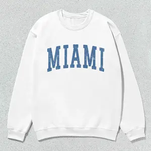 Gildan Miami Sweatshirt Collegiate Crewneck Sweater Unisex