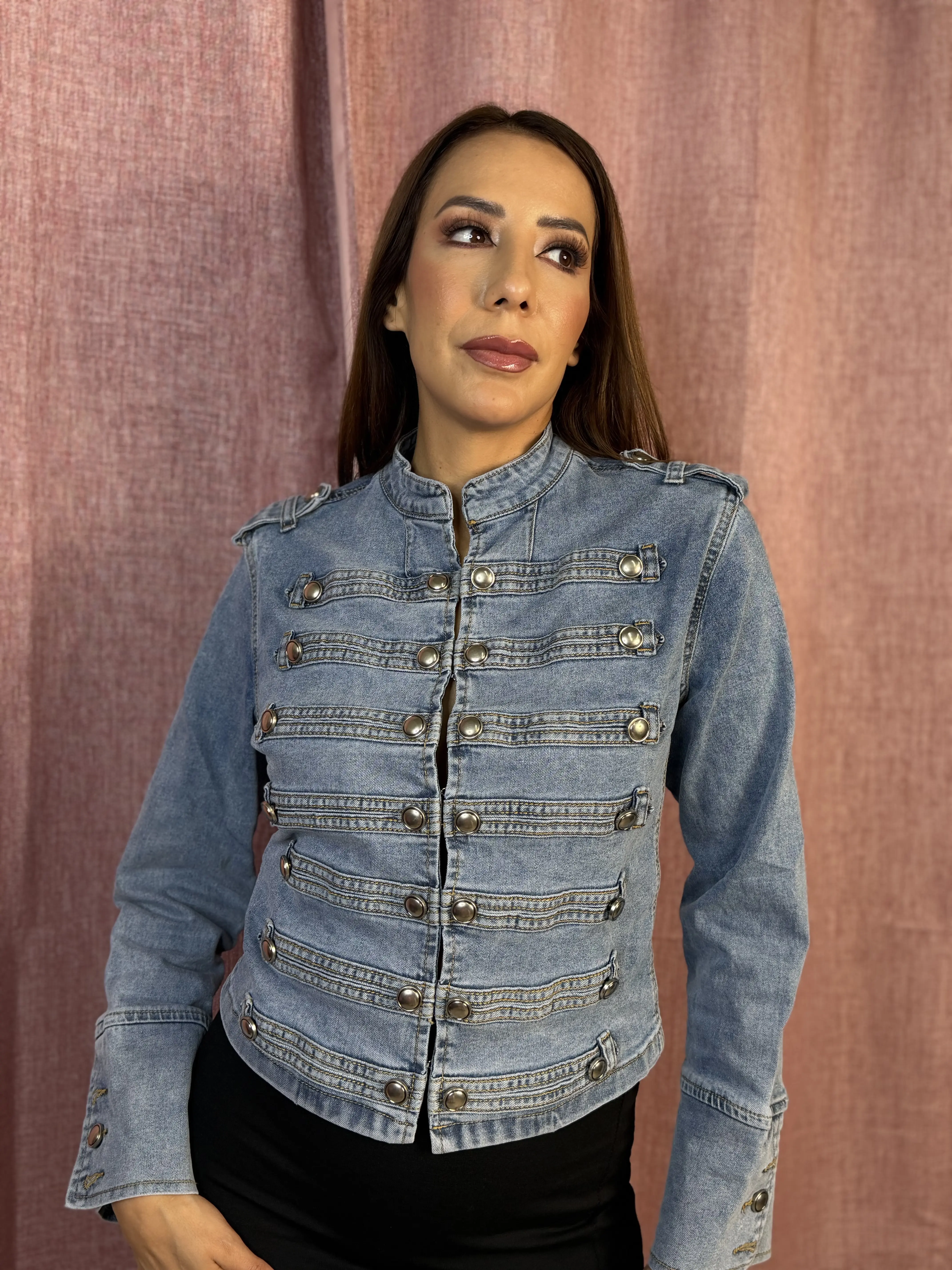 Ashley's Denim Long-Sleeved Jacket