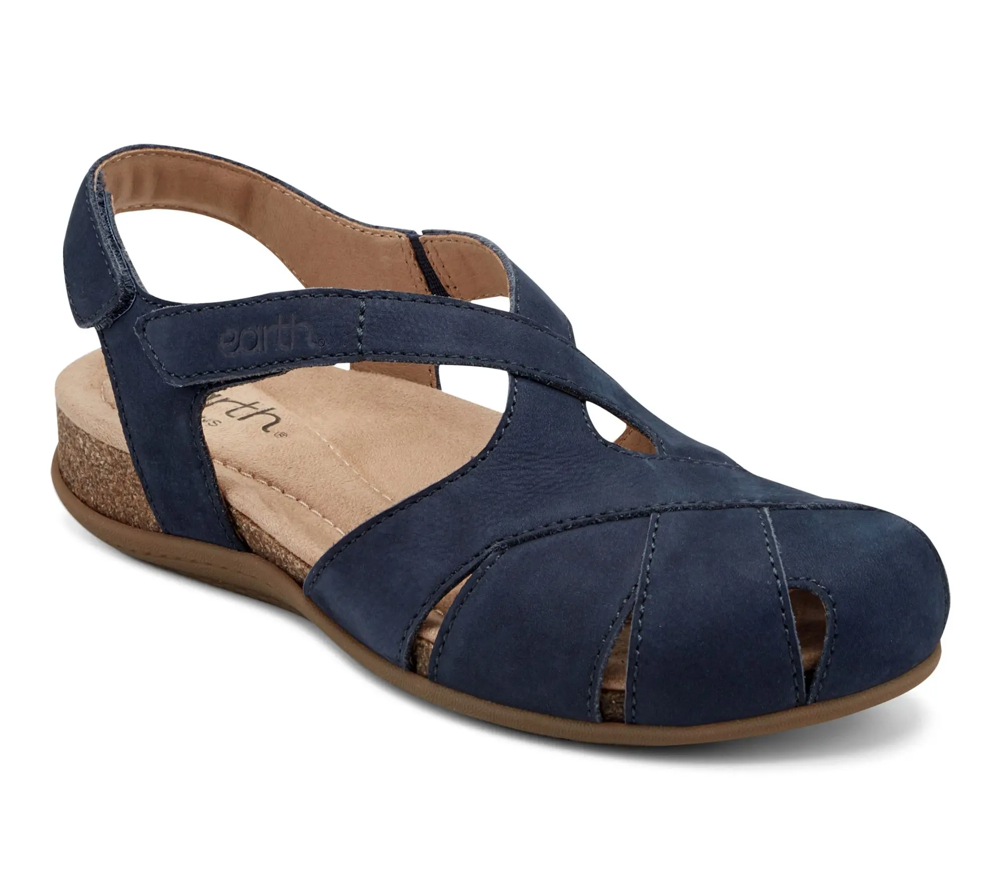 Earth Leather Keyhole Fisherman Sandals-Brentia