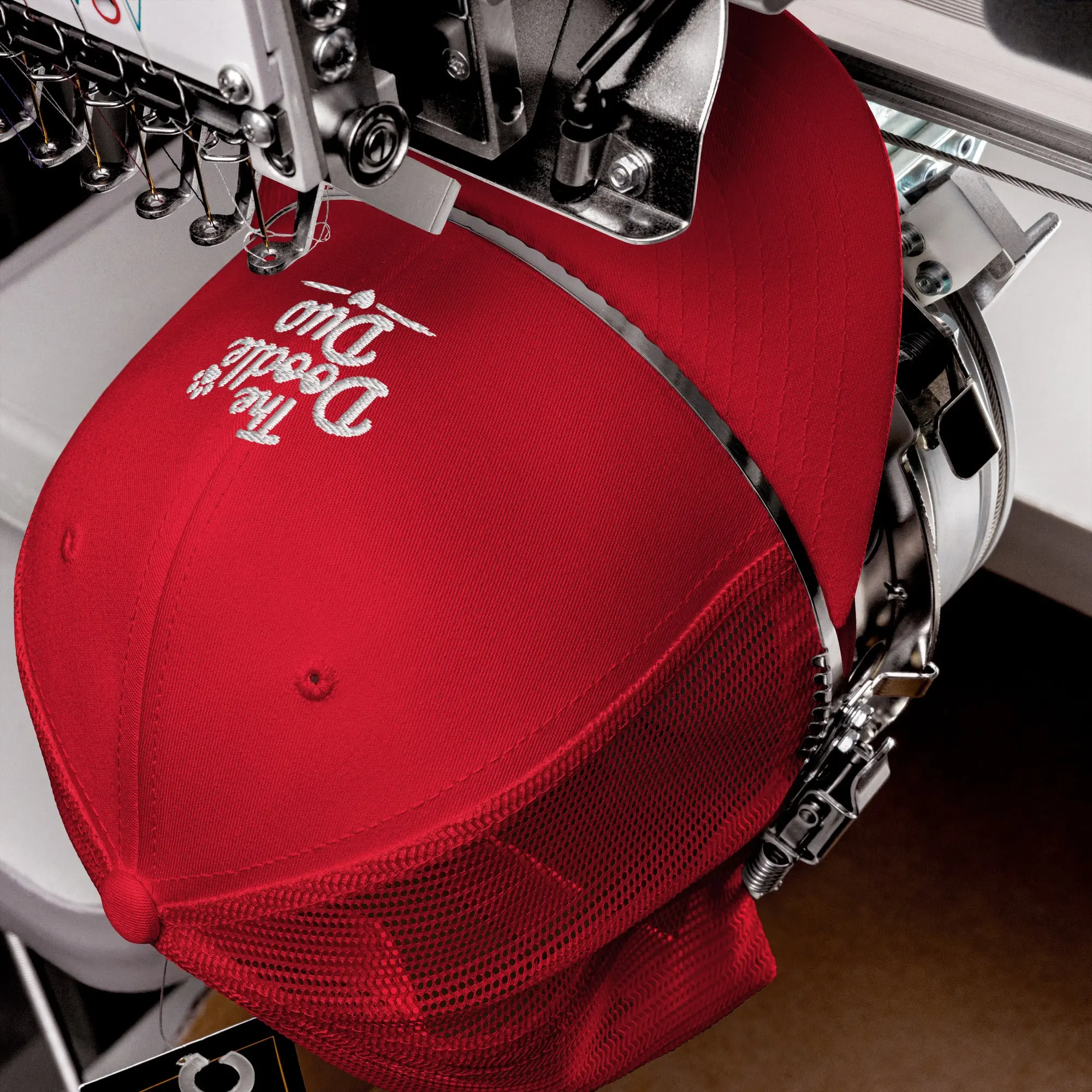 The Doodle Duo - Signature Text - Embroidered Trucker Cap