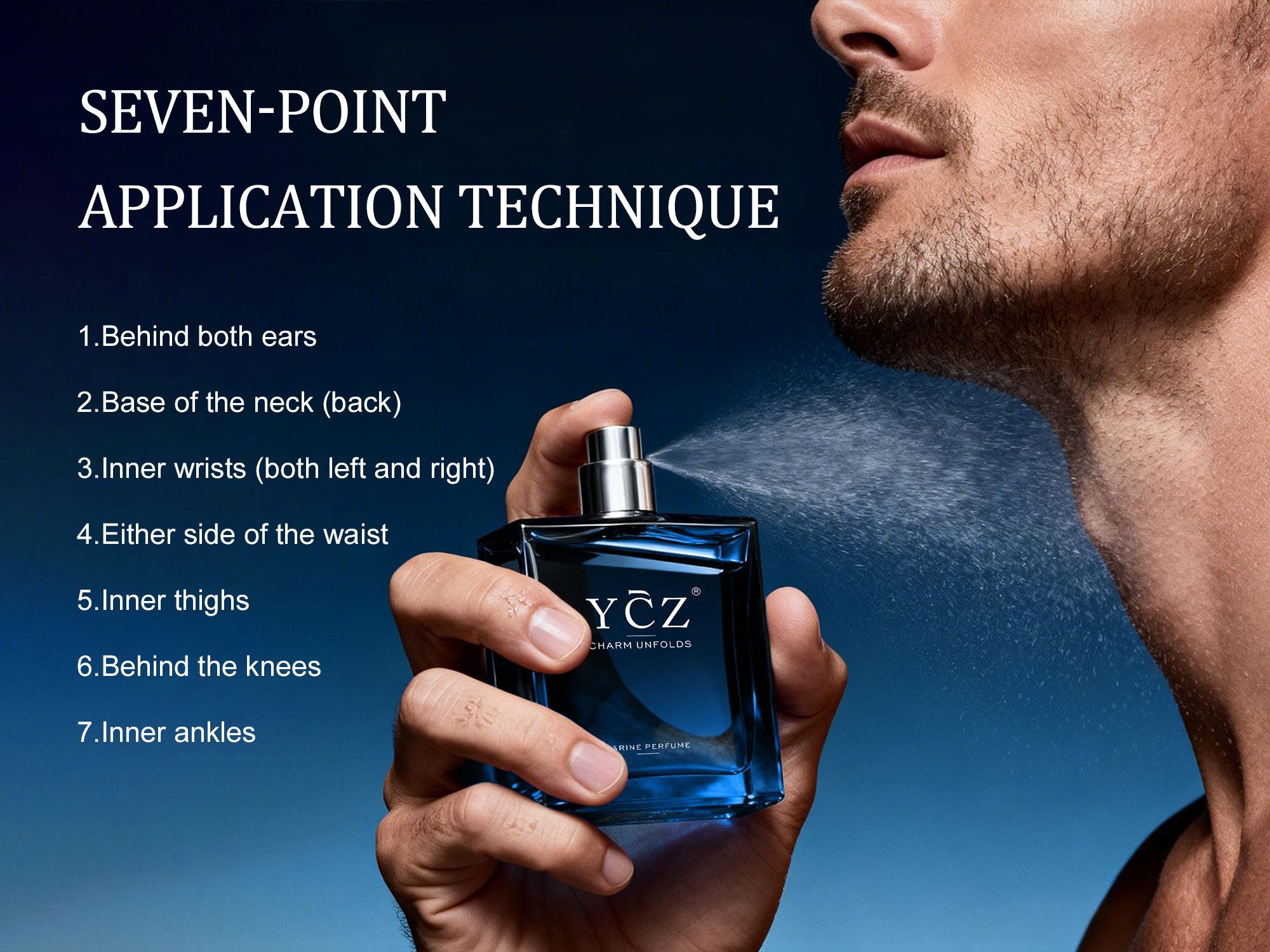 YCZ Cologne  Midnight Marine Eau De Parfum Men - 1.7oz(50ml/100ml) Long Lasting Fragrance with Floral, Fruity, and Woody Notes, Alcohol Free, Charm for Perfume Collectors Eau De Parfume