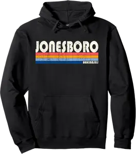Vintage 70s 80s Style Jonesboro AR Pullover Hoodie - Nicketanic Shop 23B07ZZXTLXH