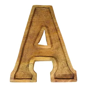 Classic Grain-Finished Mango Wood Alphabet(A to Z) Blocks