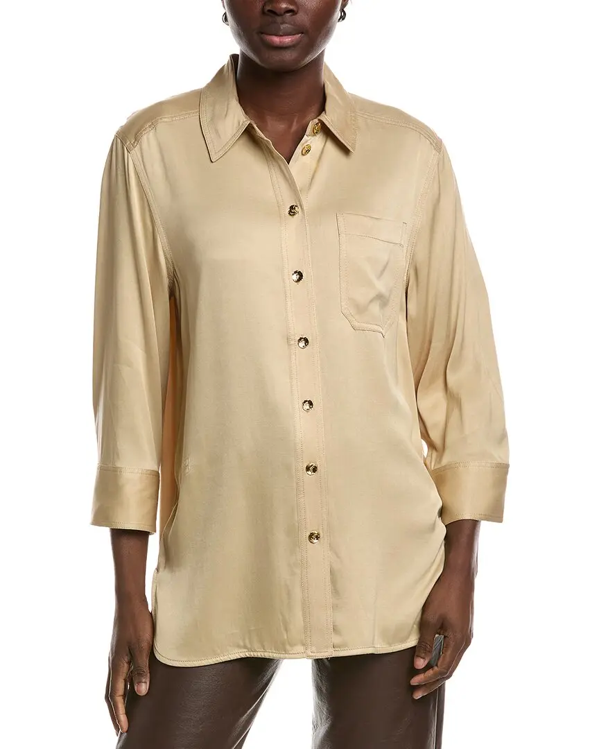 GANNI Washed Satin Shirt