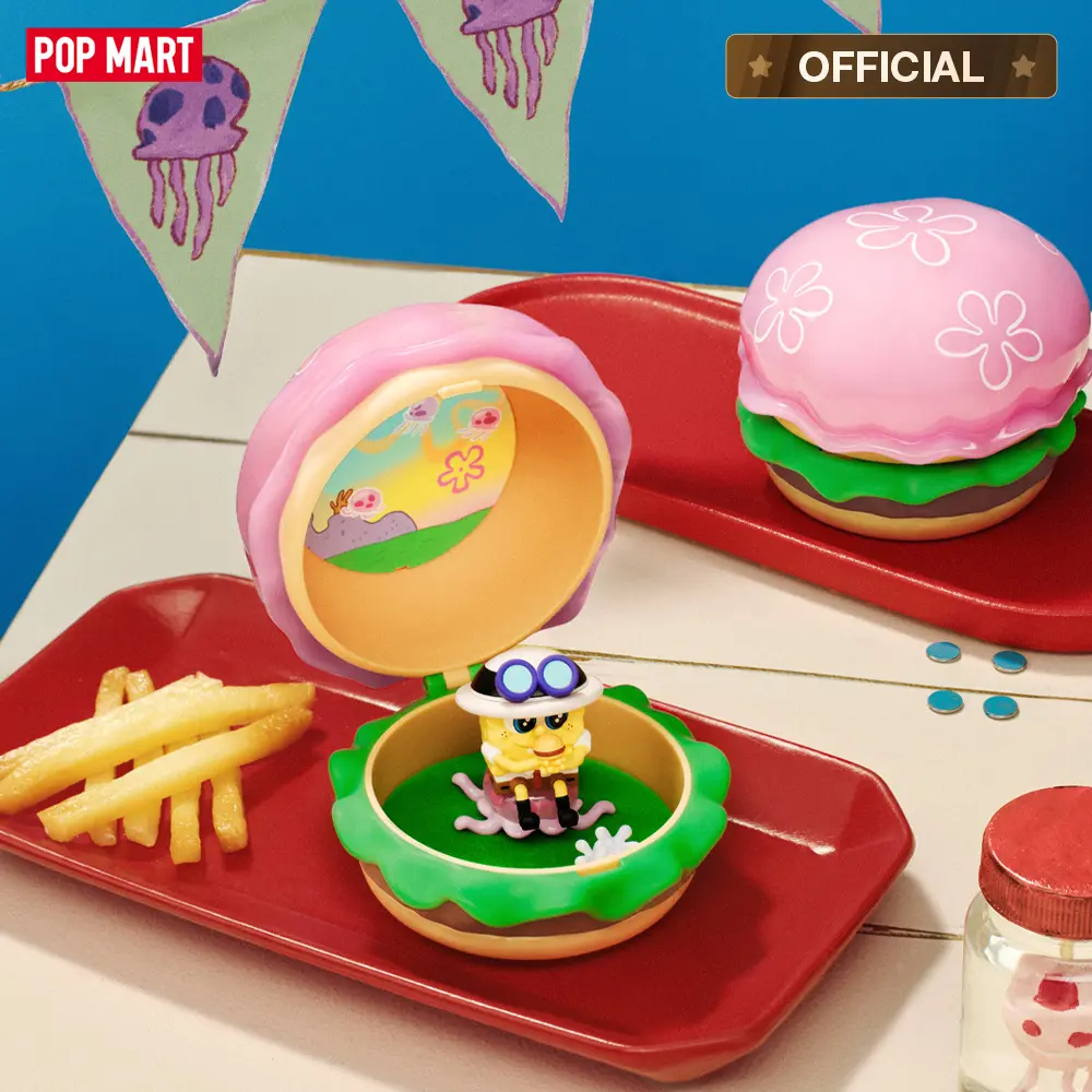 POP MART SpongeBob: Krabby Patty Bestsellers Series Figures Blind Box POP MART SpongeBob: Krabby Patty Bestsellers Series Figures Blind Box