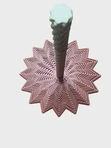 Freedom Forge Prints 3D Printed Flower Tower Stand Modern Spiral Fidget toy