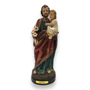 San Jose - Saint Joseph 5", 8"- and 12"-Inch Resin Figurine Religious Decor Traditional Standing Ornaments
