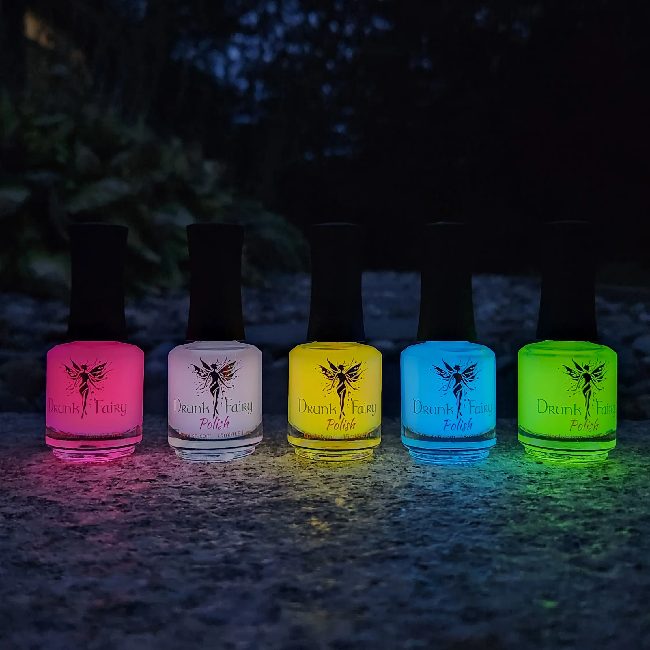 Ghosted Glow Up Bundle | Five Glow in the Dark Nail Polish Toppers