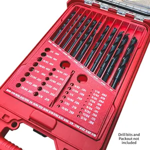 58 Piece Drill Bit Organizer compatible with Milwaukee Packout