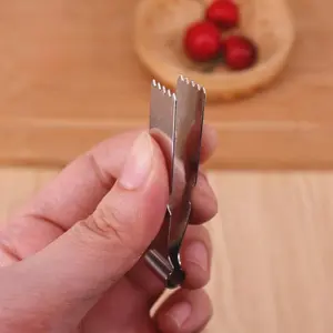 1pc Stainless Steel Pastry Clamp - 1 pc Multipurpose Walnut Crisp Clip, Peanut Crisp & Bun Mold, Food-Safe Kitchen Tongs for Baking Tools