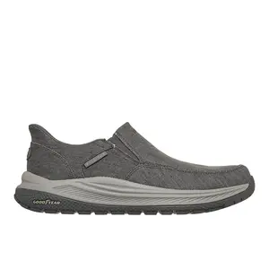 Skechers Mens Slip-Ins Meroe Dayton Moc Toe Slip On Sneakers Shoes Casual - Grey