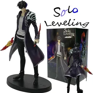 21cm In Stock Solo Levelings Anime Version Figure -Sung Jinwoo Action Figure PVC Collect Model Figure Display Anime Merchandise