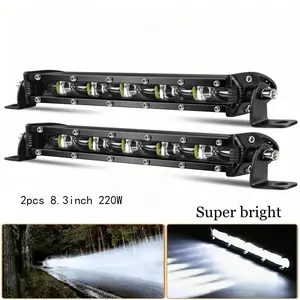 Slim LED Light Bar 28.7cm | Super Bright 6500K White Light | Efficient Cooling System | Waterproof Aluminum Housing | 12V/24V Compatible | Ideal for Pickup SUV neb line ros cars