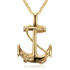 style men's anchor pendant Caribbean pirate anchor necklace pendant men's necklace best gift