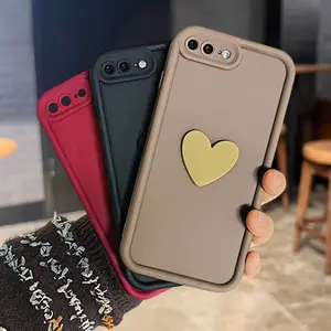 Luxury Cute 3D Love Heart Phone Case For iPhone 6 6S 6Plus 7 8 SE2 SE3 7Plus 8Plus X XS XR XS Max 11 12 13 14 15 16 Pro Max Shockproof Candy Back Cover