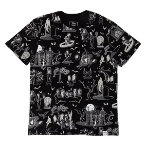 The Haunted Mansion All-Over Print Glow Unisex Tee