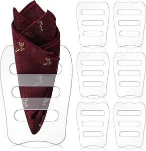 Clear Invisible Pocket Square Holder for Men Black Pocket Square Organizer Tux Accessories for Men Vests