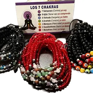 7 Chakras Bracelet - Colorful Beads Representing Los 7 Chakras for Spiritual Healing and Awareness