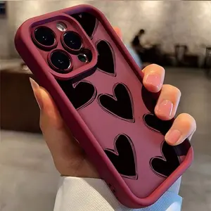 [Must-Have]Phone Case With Celestial Eye Ladder And Heart Design In Line Heart Doodle Style For  11, 11Pro, 11Promax, 12, 12MINI, 12Pro, 12Promax, 13, 13MINI, 13Pro, 13Promax, 14, 14PLUS, 14Pro, 14Promax, 15, 15PLUS, 15PRO, 15PROMAX, 16, 16E, 16PLUS, 16PR