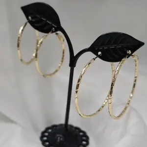 Golden Hoops Set 40 cm & 30 cm Diameter Laminated High Quality Elegance Accessories