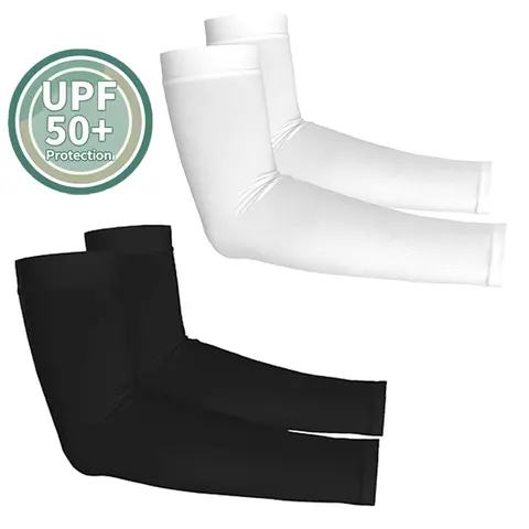 2 Pairs UV Protection Cooling Arm Sleeves for Men & Women UPF 50 Breathable, UV Sun Protection, Sports Arm Sleeves for Women, Men & Youth
