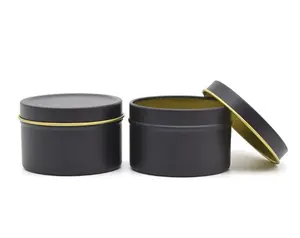 20pack-2oz Black metal tins with lids | set of 20 for only $12