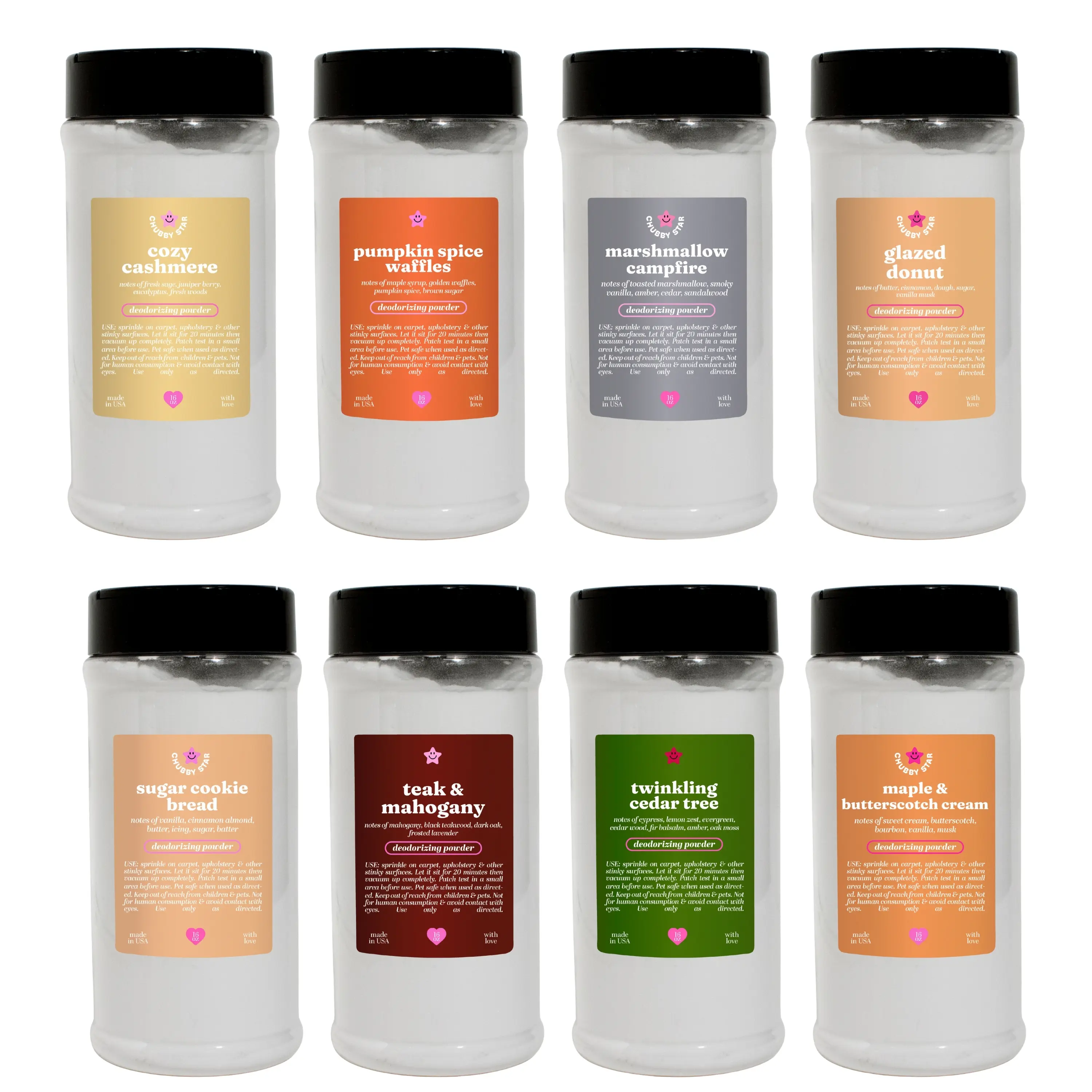 Fall and Winter Carpet Freshener Upholstery Deodorizing Powder - 16 Oz Scented Home Deodorizer and Freshener Fragrance Household Odor Remover Cleaner - Fall and Holiday Scents