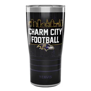 Tervis 20oz. Charm City Football Slider Lid Stainless Steel Tumbler