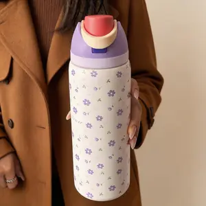 Double Layer Stainless Steel Insulated Cup, 24/32/40oz, Includes Straw, Cold Retention Up to 24 Hours, Ideal for Outdoor Sports, Travel, Gym