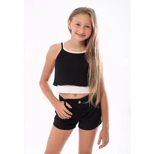 Tweenstyle by Stoopher - 2Fer Tank - Black/White