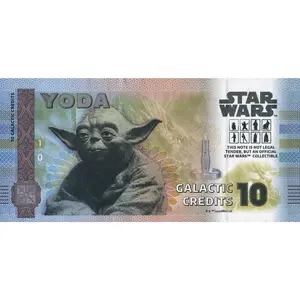 Star Wars Yoda Bank Note in Folder