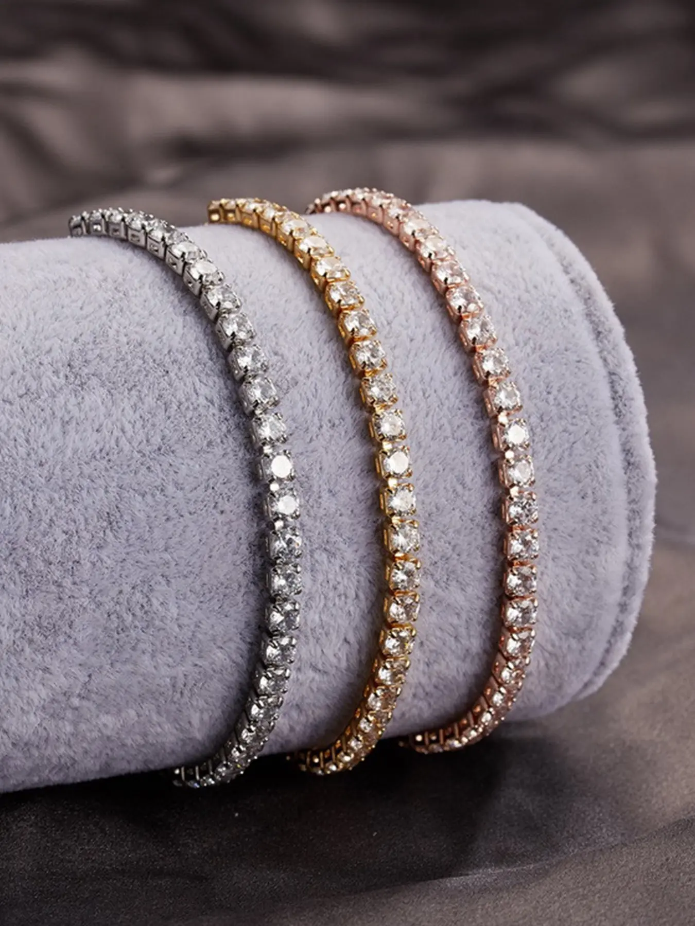 Fashion Elegant Sparkling Rhinestone Drawstring Adjustable Bracelet, Stylish and Chic Accessory for Women, Perfect for Any Occasion, Rhinestone Bangle Bracelet