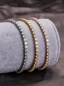 Fashion Elegant Sparkling Rhinestone Drawstring Adjustable Bracelet, Stylish and Chic Accessory for Women, Perfect for Any Occasion, Rhinestone Bangle Bracelet
