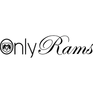 Decal Sticker Funny Onlyrams for Dodge Ram Trucks 8”